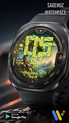 A076 Polygon Tree Watch Face screenshot 4