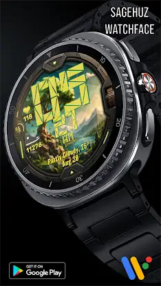 A076 Polygon Tree Watch Face screenshot 1