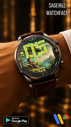 A076 Polygon Tree Watch Face screenshot 6