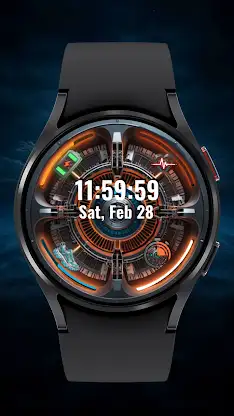A095 Power Machine Watch Face screenshot 8