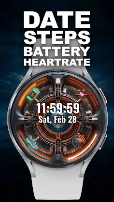 A095 Power Machine Watch Face screenshot 6