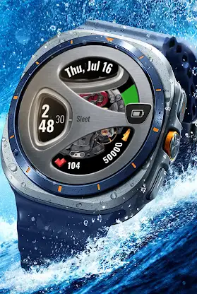 Futuristic Steel Watch Face screenshot 7