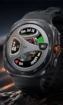 Futuristic Steel Watch Face screenshot 3