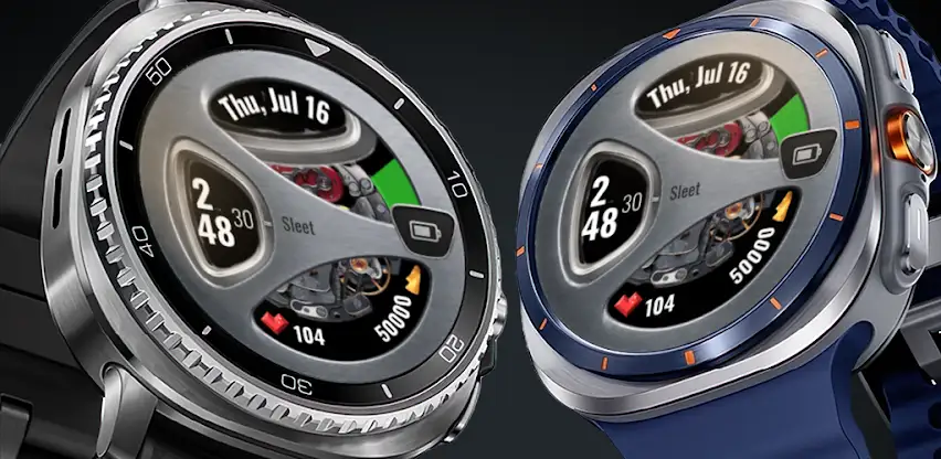 Futuristic Steel Watch Face screenshot 1