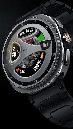 Futuristic Steel Watch Face screenshot 2