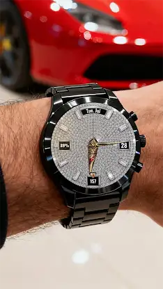 Luxury Diamond Watch Face A107 screenshot 5