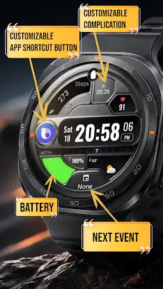 A115 KHIM Tactical Watch Face screenshot 1