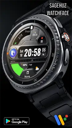 A115 KHIM Tactical Watch Face screenshot 2