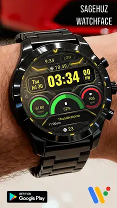 A119 KHIM Digital Watch Face screenshot 1