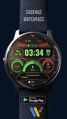 A119 KHIM Digital Watch Face screenshot 3