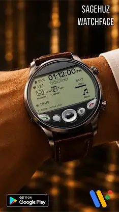 A127 Circle Old PDA Watchface screenshot 8