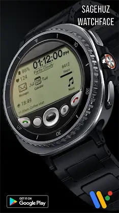 A127 Circle Old PDA Watchface screenshot 7