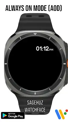 A127 Circle Old PDA Watchface screenshot 3