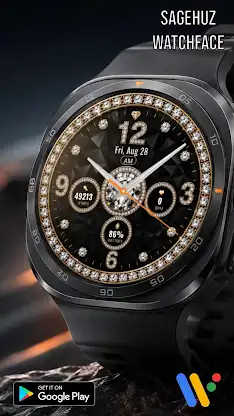 A134 Diamond Watch Face screenshot 6