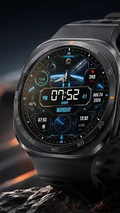 A135 SpaceShip Watchface screenshot 3