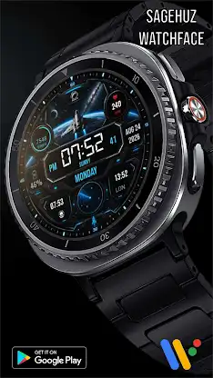A135 SpaceShip Watchface screenshot 1