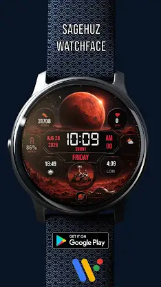 A136 Mars Watch Face screenshot 7