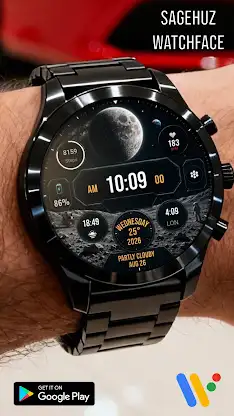 A138 Moon Watchface screenshot 2