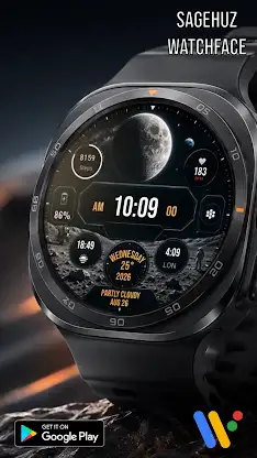 A138 Moon Watchface screenshot 3