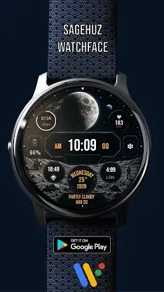 A138 Moon Watchface screenshot 4