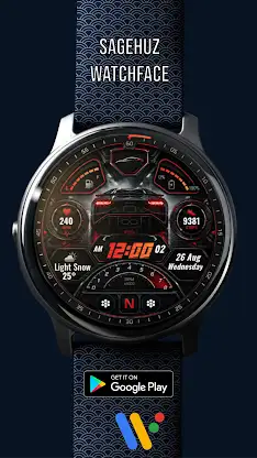 A139 Car Digital Watch face screenshot 6
