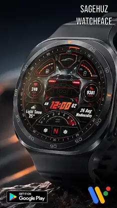 A139 Car Digital Watch face screenshot 3