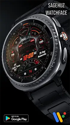 A139 Car Digital Watch face screenshot 7