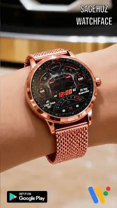 A139 Car Digital Watch face screenshot 5