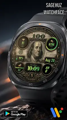 A145 100USD Watchface screenshot 3