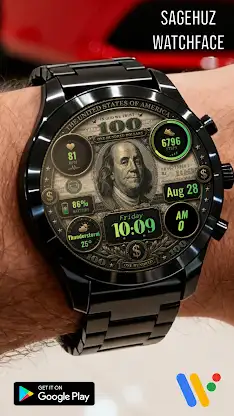A145 100USD Watchface screenshot 4