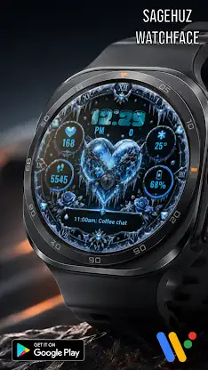 A146 Ice Heart watchface screenshot 5