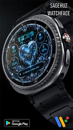 A146 Ice Heart watchface screenshot 4
