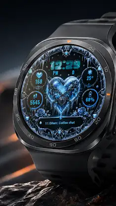 A146 Ice Heart watchface screenshot 3