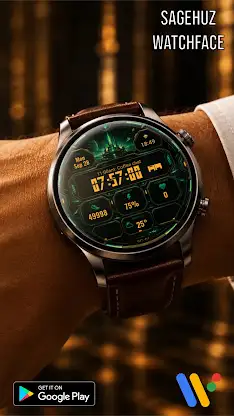 A155 Sci-fi watchface screenshot 6