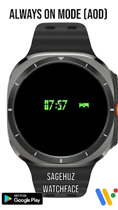 A155 Sci-fi watchface screenshot 2