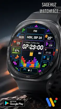 A160 Puzzle game watchface screenshot 3