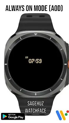 A163 Pixel Military Watch face screenshot 1