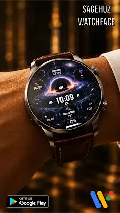 A167 Blackhole watchface screenshot 6