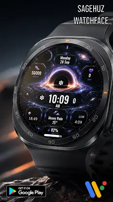 A167 Blackhole watchface screenshot 1