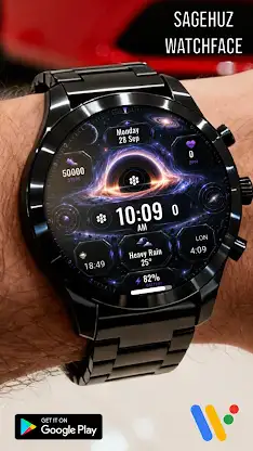 A167 Blackhole watchface screenshot 4