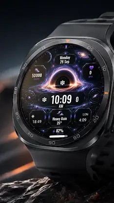 A167 Blackhole watchface screenshot 5