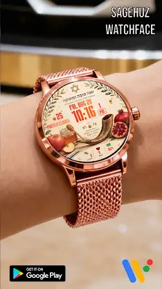 A179 Rosh Hashanah watchface screenshot 4