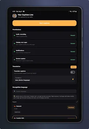 Huz Caption Live screenshot 3