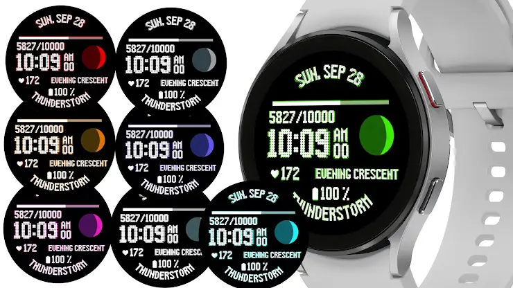 Pixel Digital Info Watch Face screenshot 1
