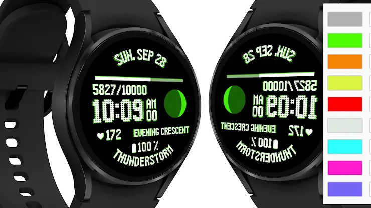 Pixel Digital Info Watch Face screenshot 2