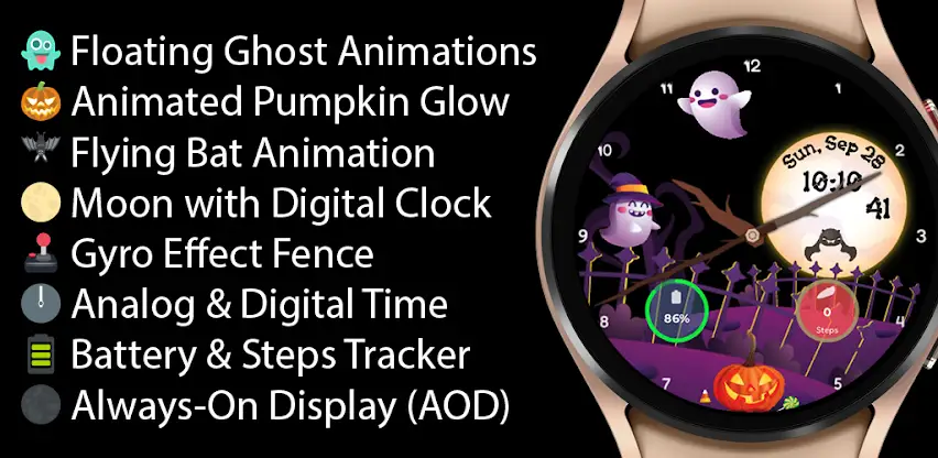 Halloween Night Watch Face screenshot 8