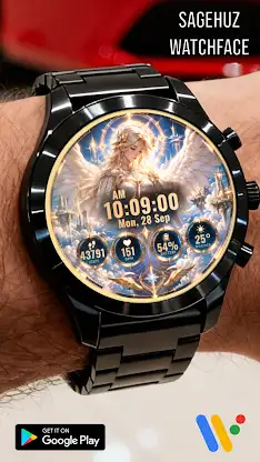A006 Heaven Angel watchface screenshot 6