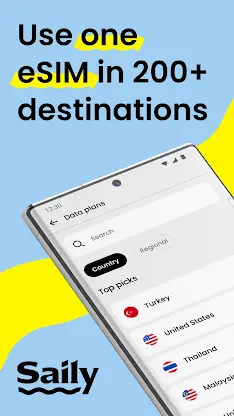 Saily: Travel eSIM & Data screenshot 1