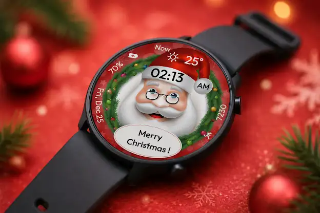 Santa Watch Face – Xmas 2026 screenshot 1