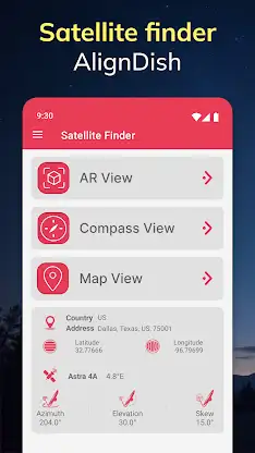 Satellite finder(AlignDish) screenshot 1